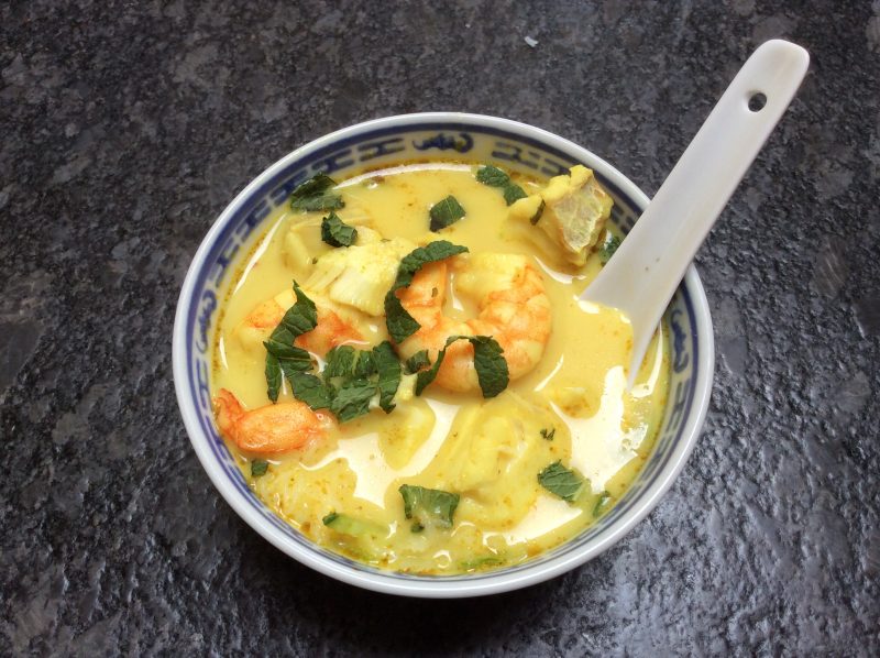 Laksa aux fruits de mer